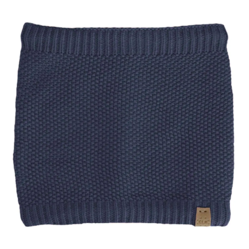 Calikids - Cache-cou d'hiver doublée en tricot doux - Bleu